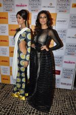 Shilpa Shetty, Sushmita Sen on Day 1 at Lakme Fashion Week Winter Festive 2014 on 19th Aug 2014
